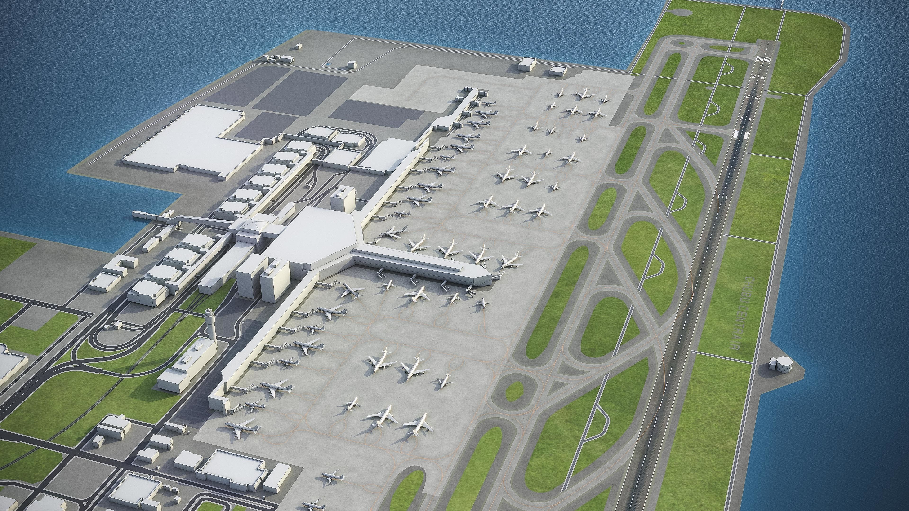 Nagoya - 3D City Model Low-poly 3D model_35