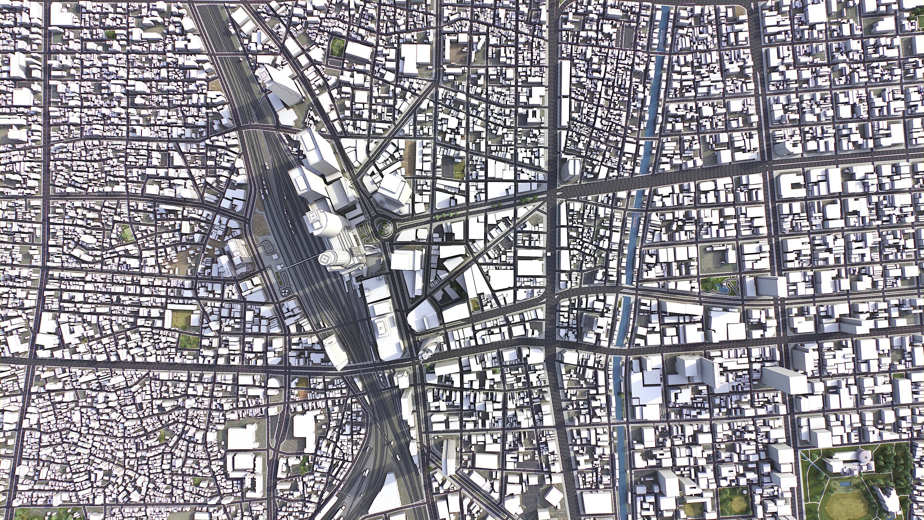 Nagoya - 3D City Model Low-poly 3D model_9