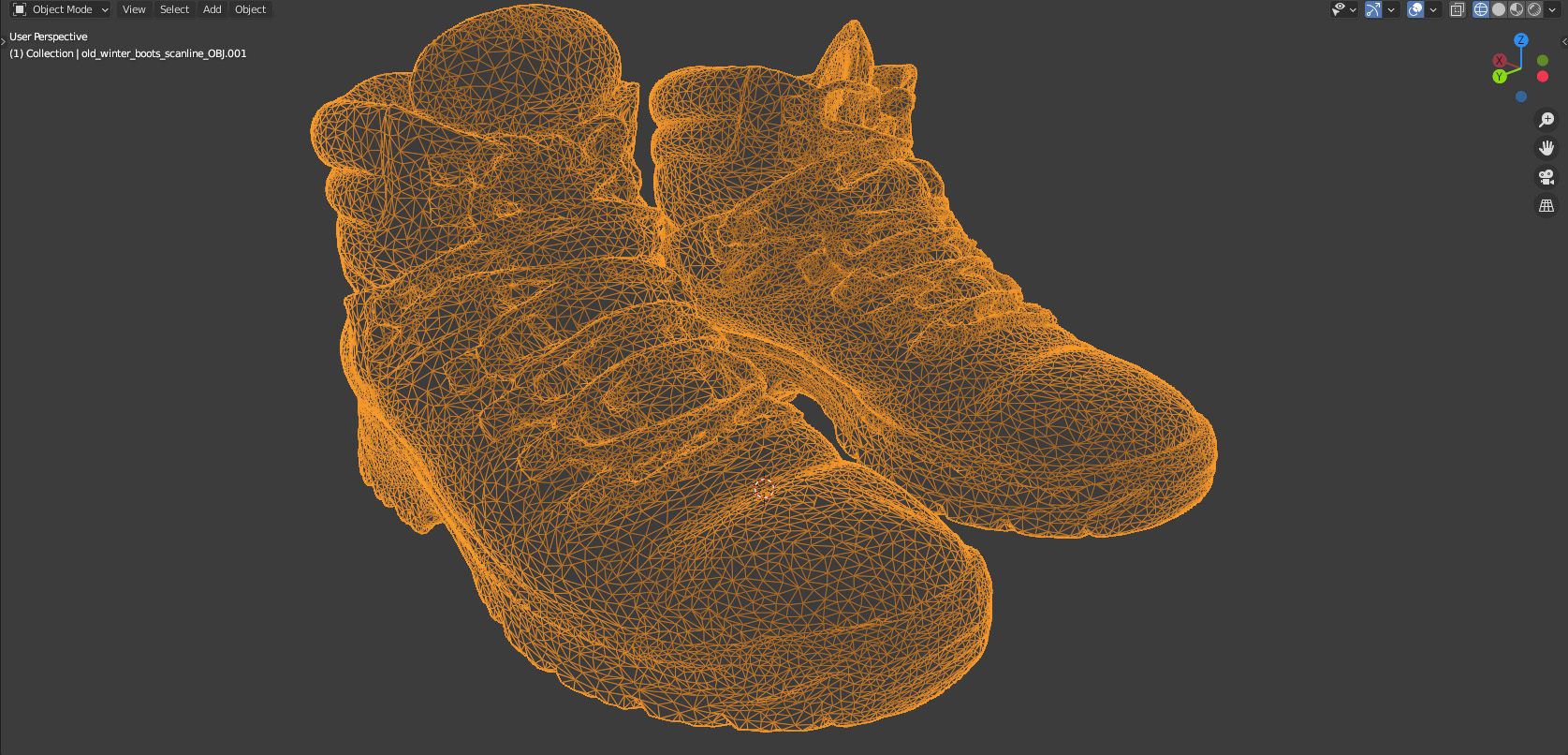 Old winter boots scanned 8k 3D model_30