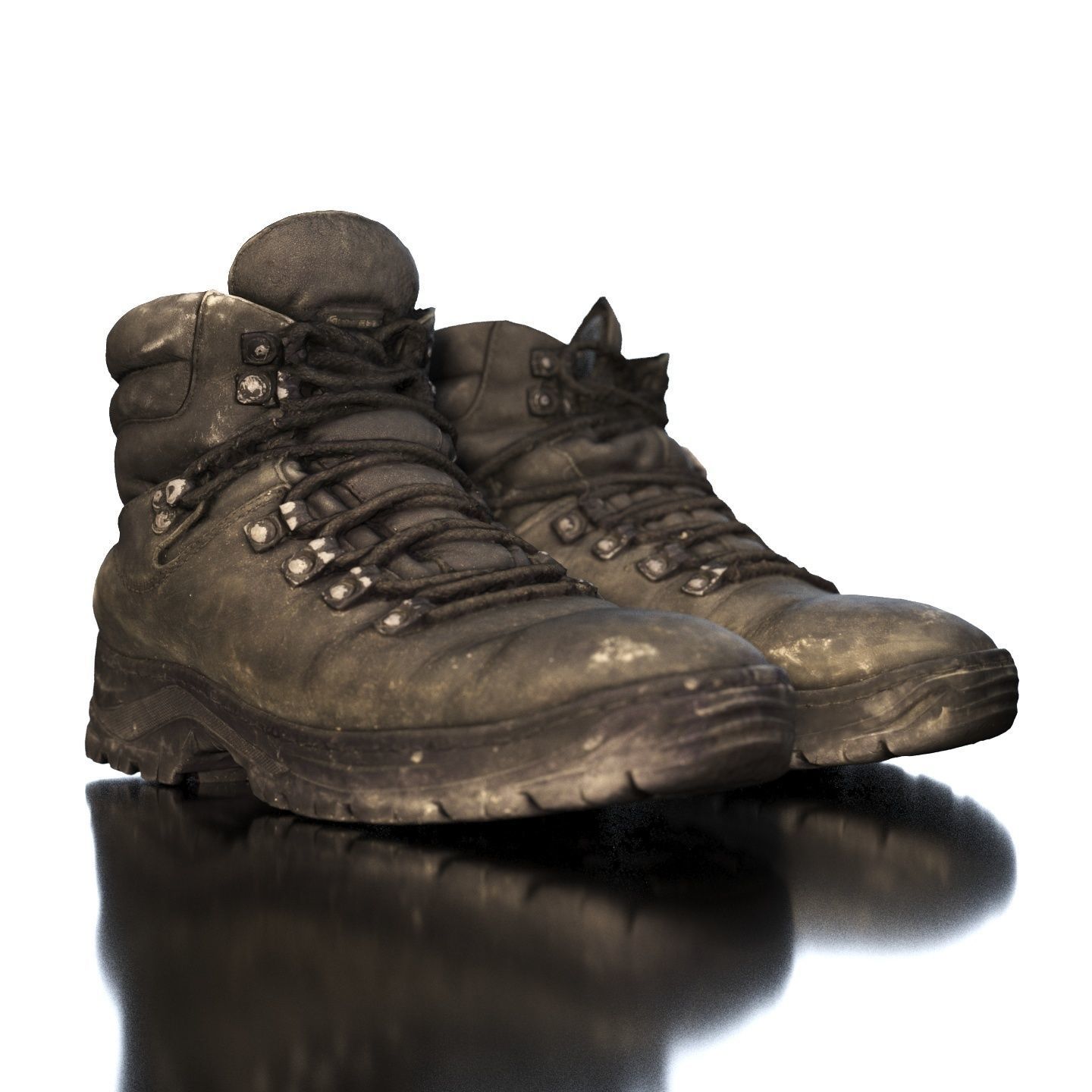 Old winter boots scanned 8k 3D model_14