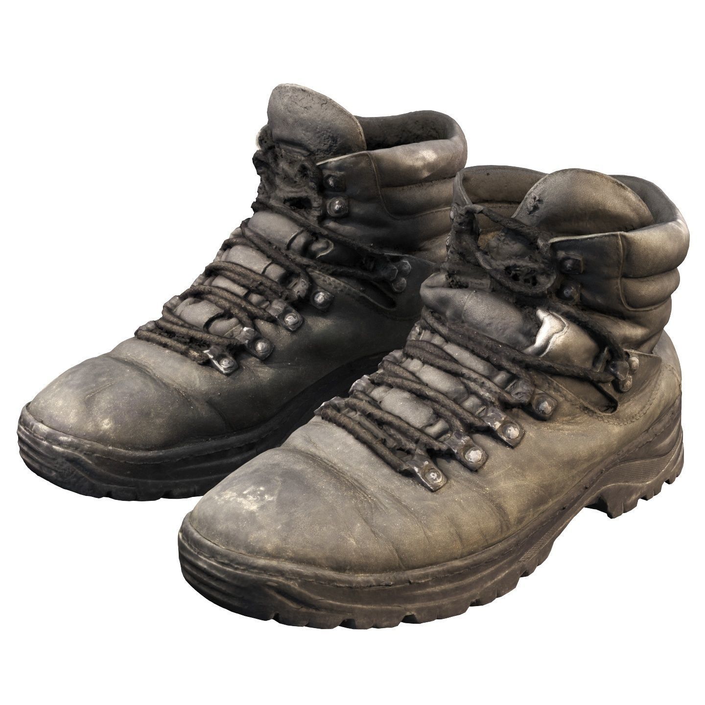 Old winter boots scanned 8k 3D model_8