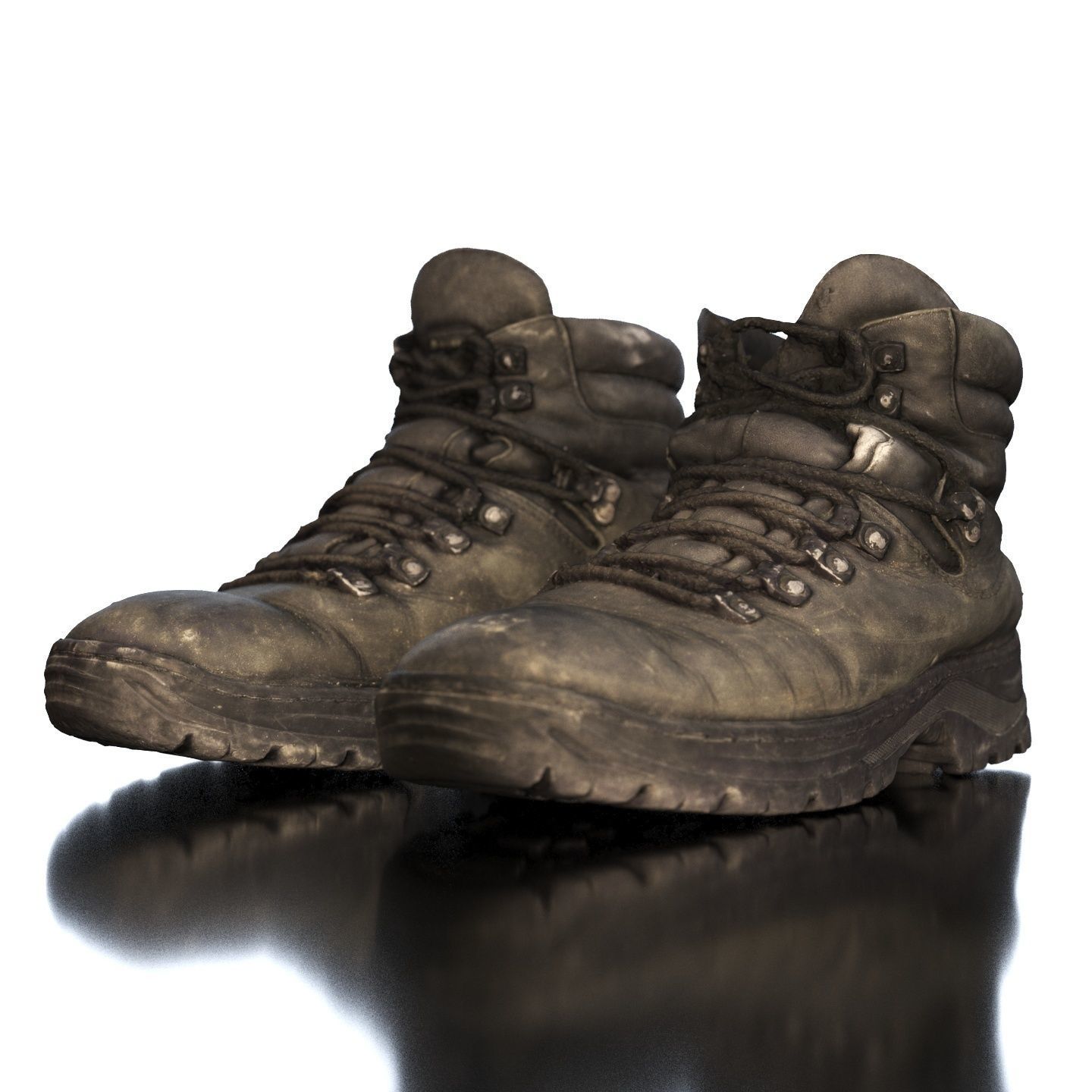 Old winter boots scanned 8k 3D model_6