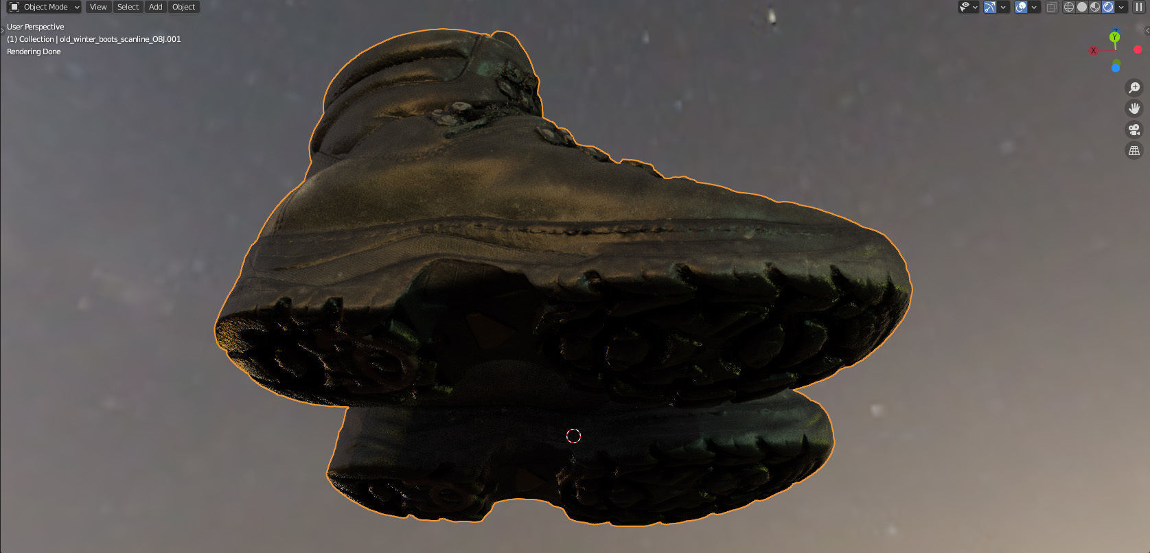 Old winter boots scanned 8k 3D model_18