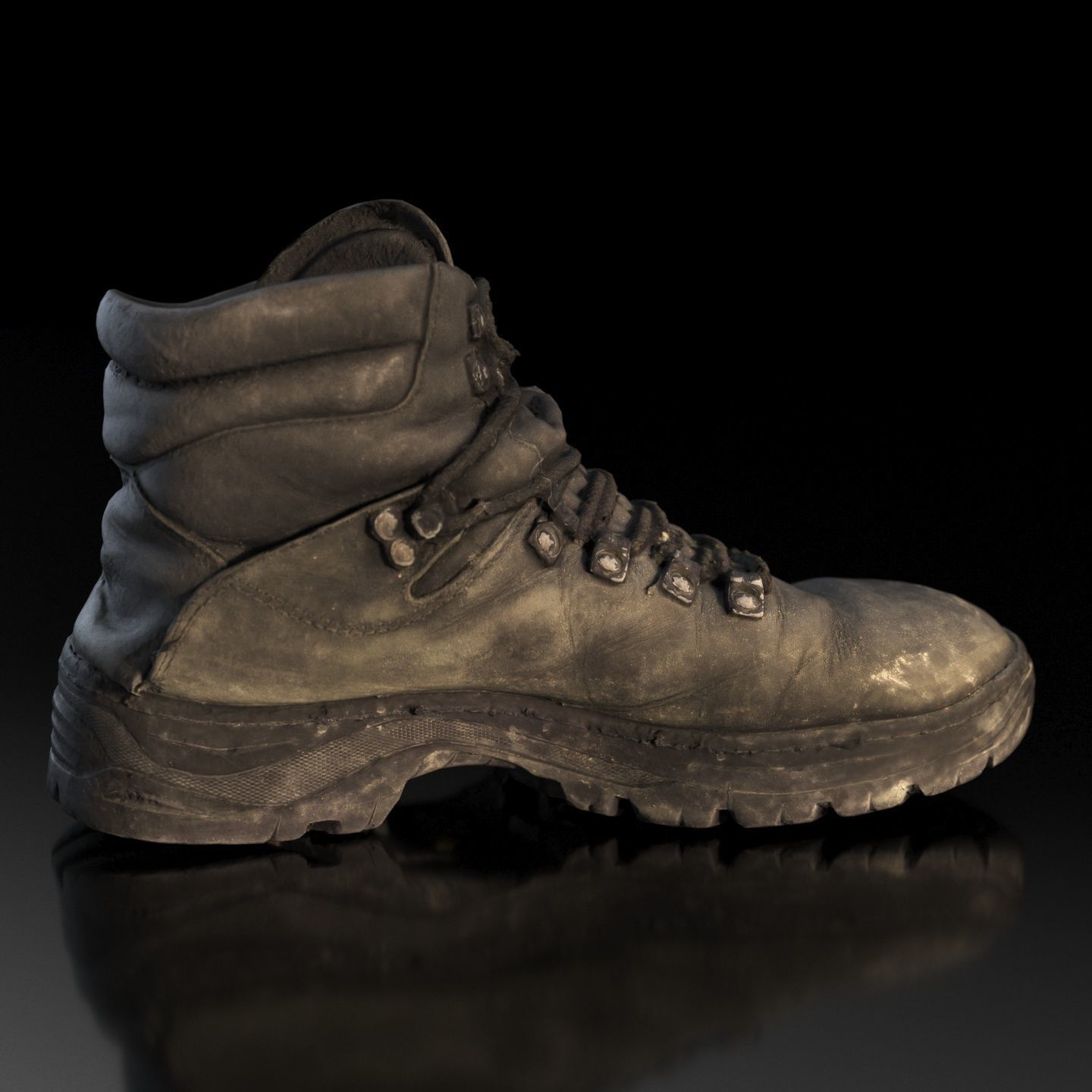 Old winter boots scanned 8k 3D model_12
