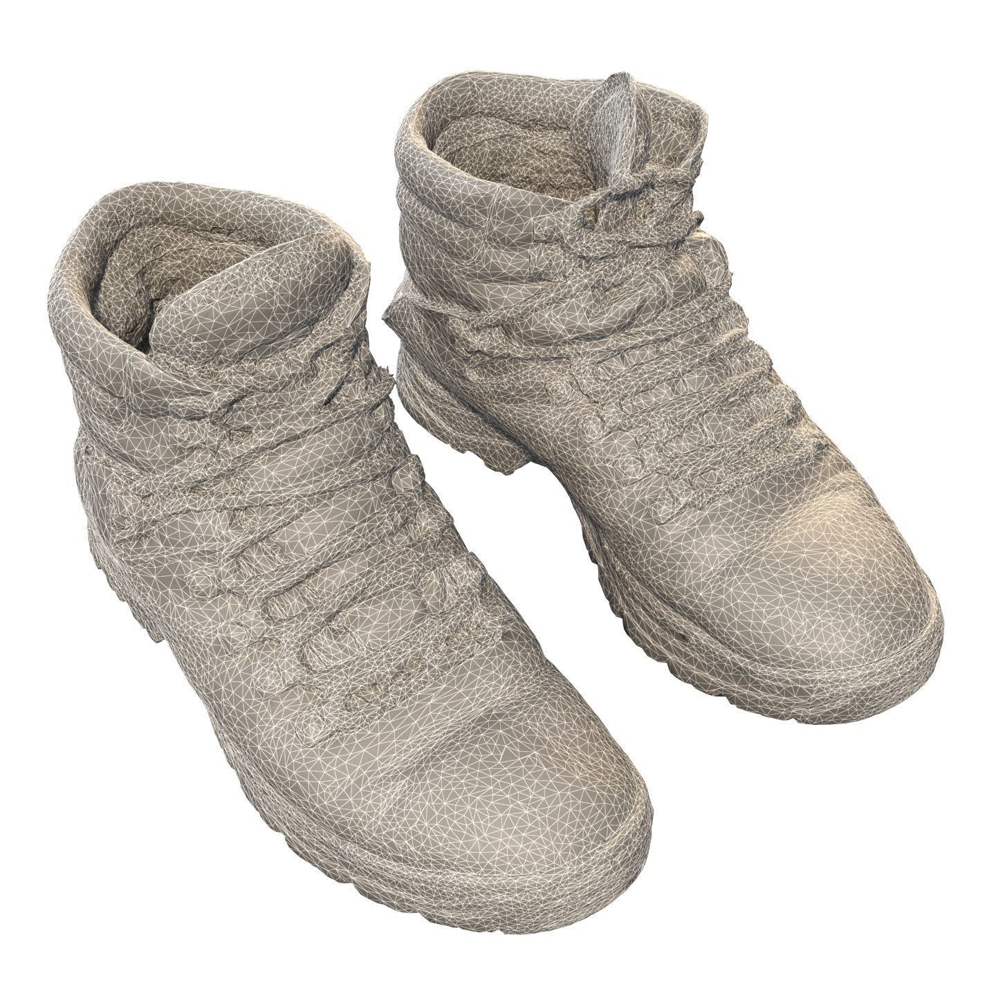 Old winter boots scanned 8k 3D model_27