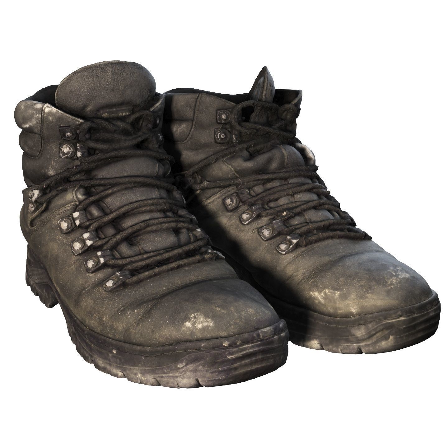 Old winter boots scanned 8k 3D model_9