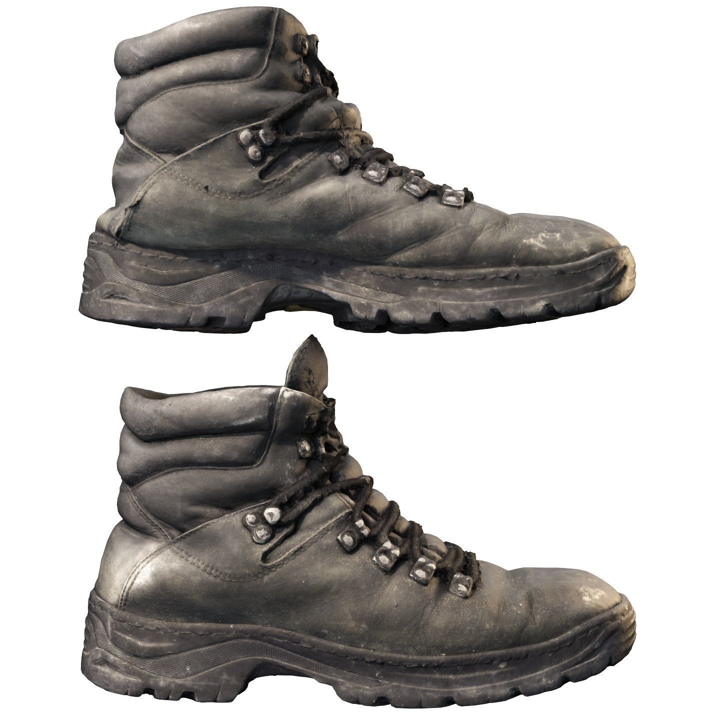 Old winter boots scanned 8k 3D model_23