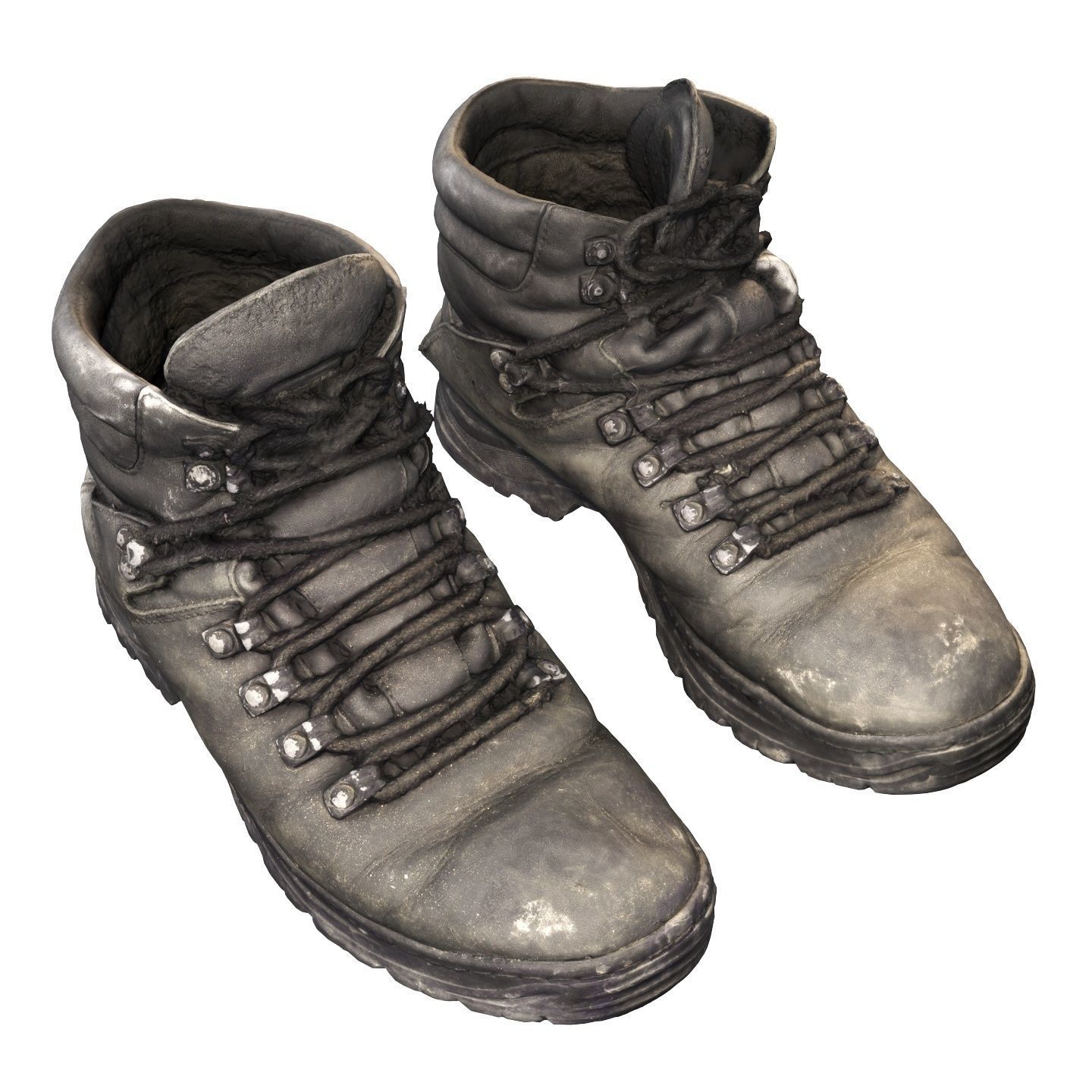 Old winter boots scanned 8k 3D model_7