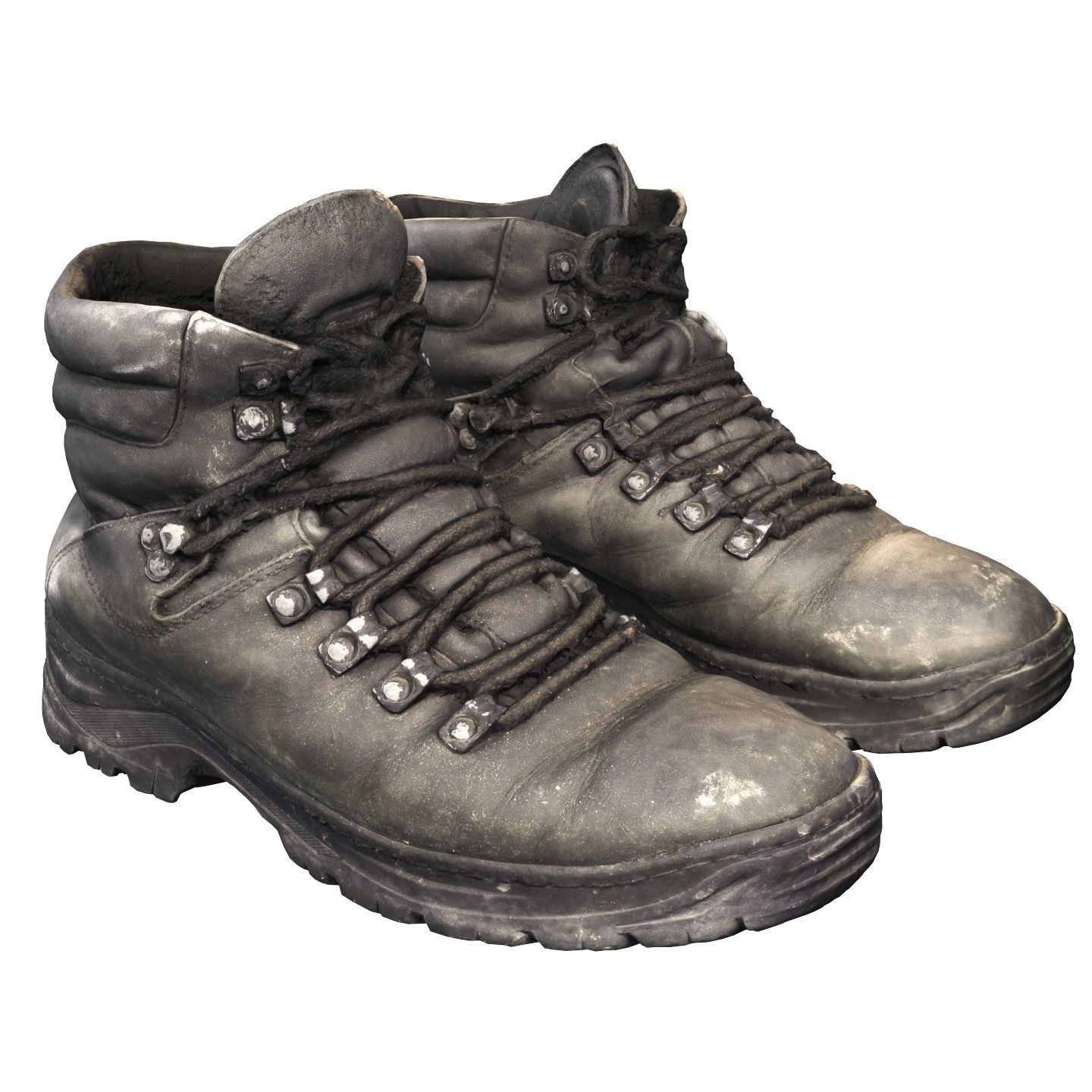 Old winter boots scanned 8k 3D model_2