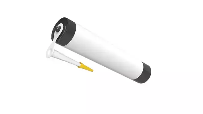 Sealant cartridge open mockup 3D model