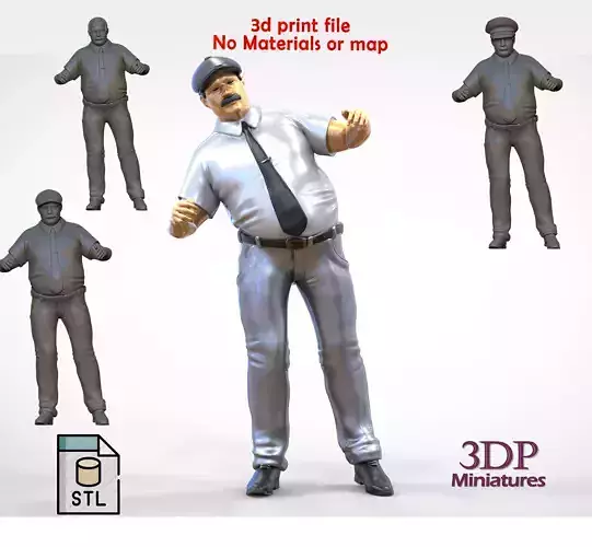 N1 Train driver looks out of the train