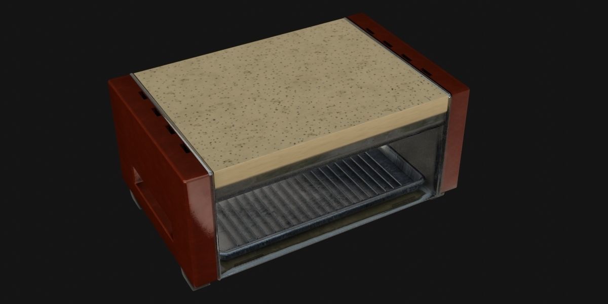 Flatbed Toaster 3D Model 3D model_21
