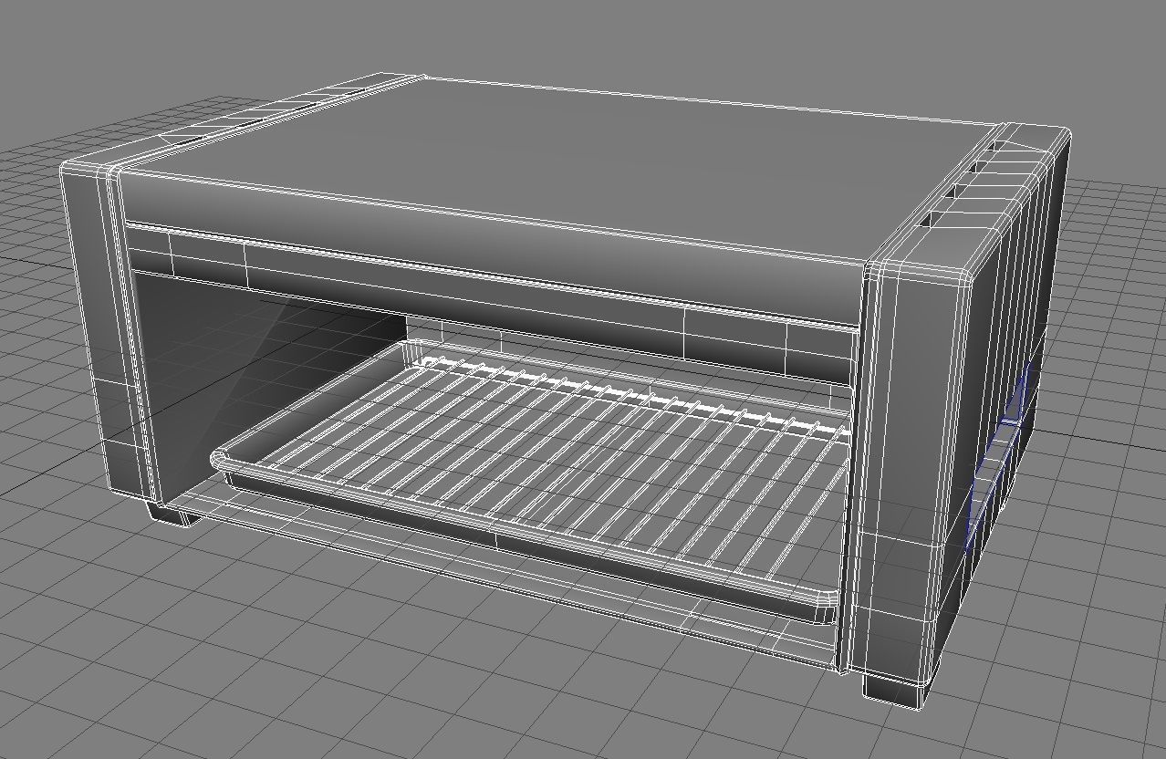 Flatbed Toaster 3D Model 3D model_16