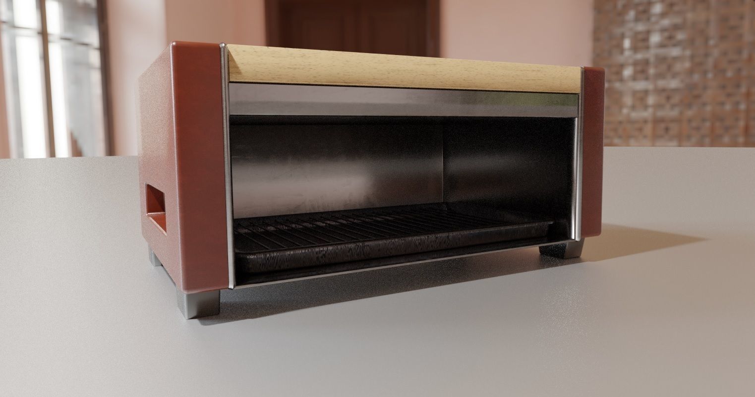 Flatbed Toaster 3D Model 3D model_1