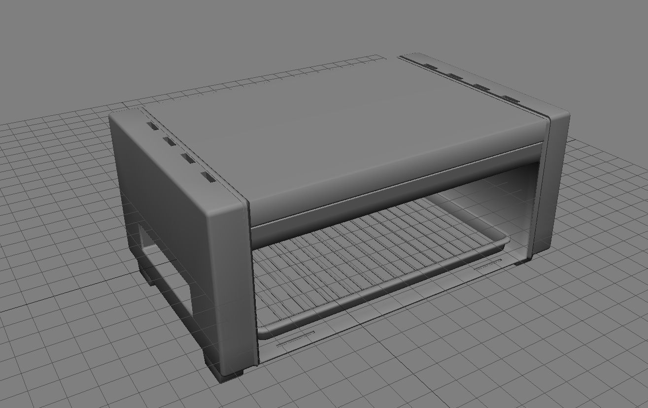 Flatbed Toaster 3D Model 3D model_10
