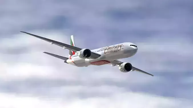 Emirates Boeing 777-300ER 3D model 3D model