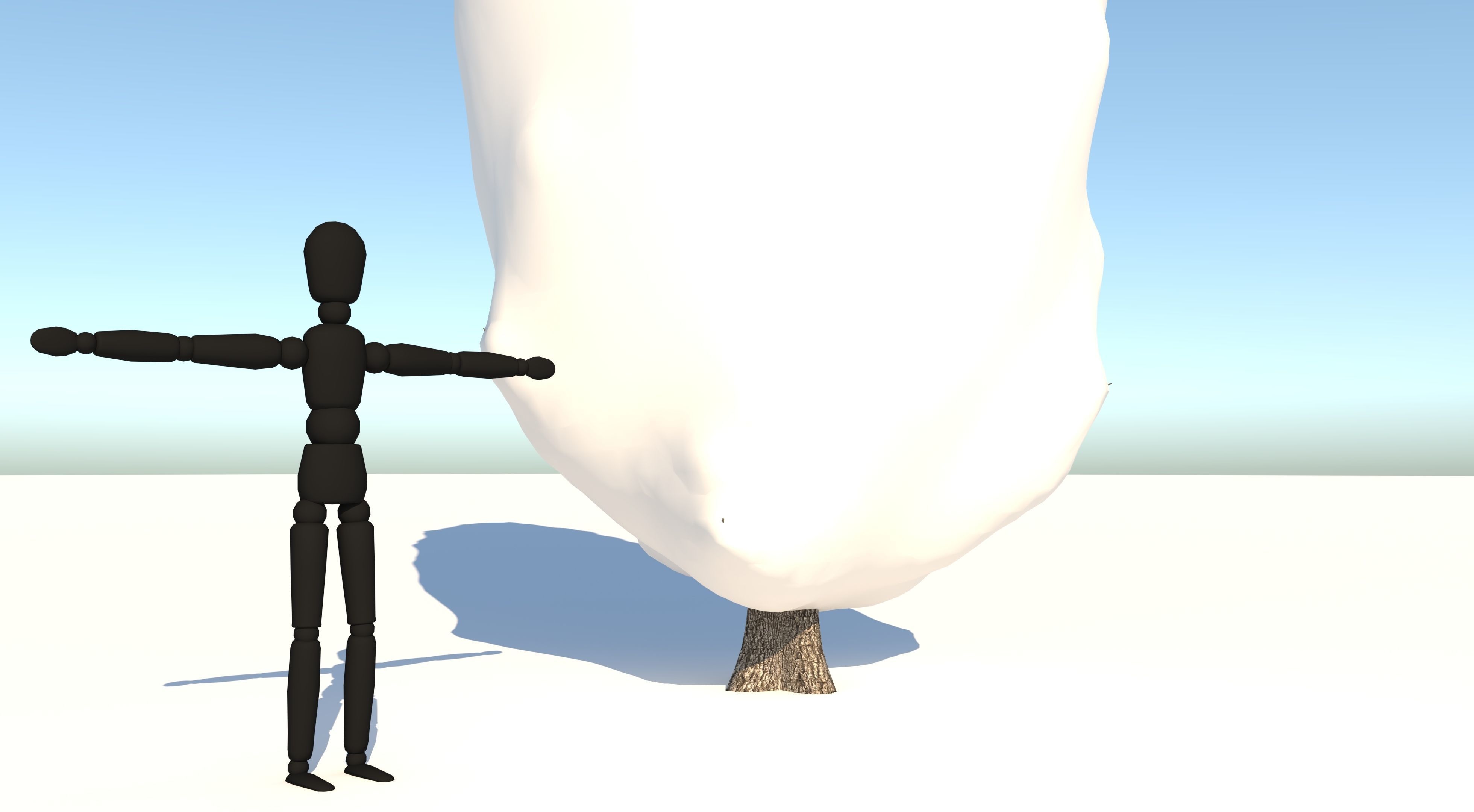 Tuscan Cypress Tree Low-poly 3D model_4