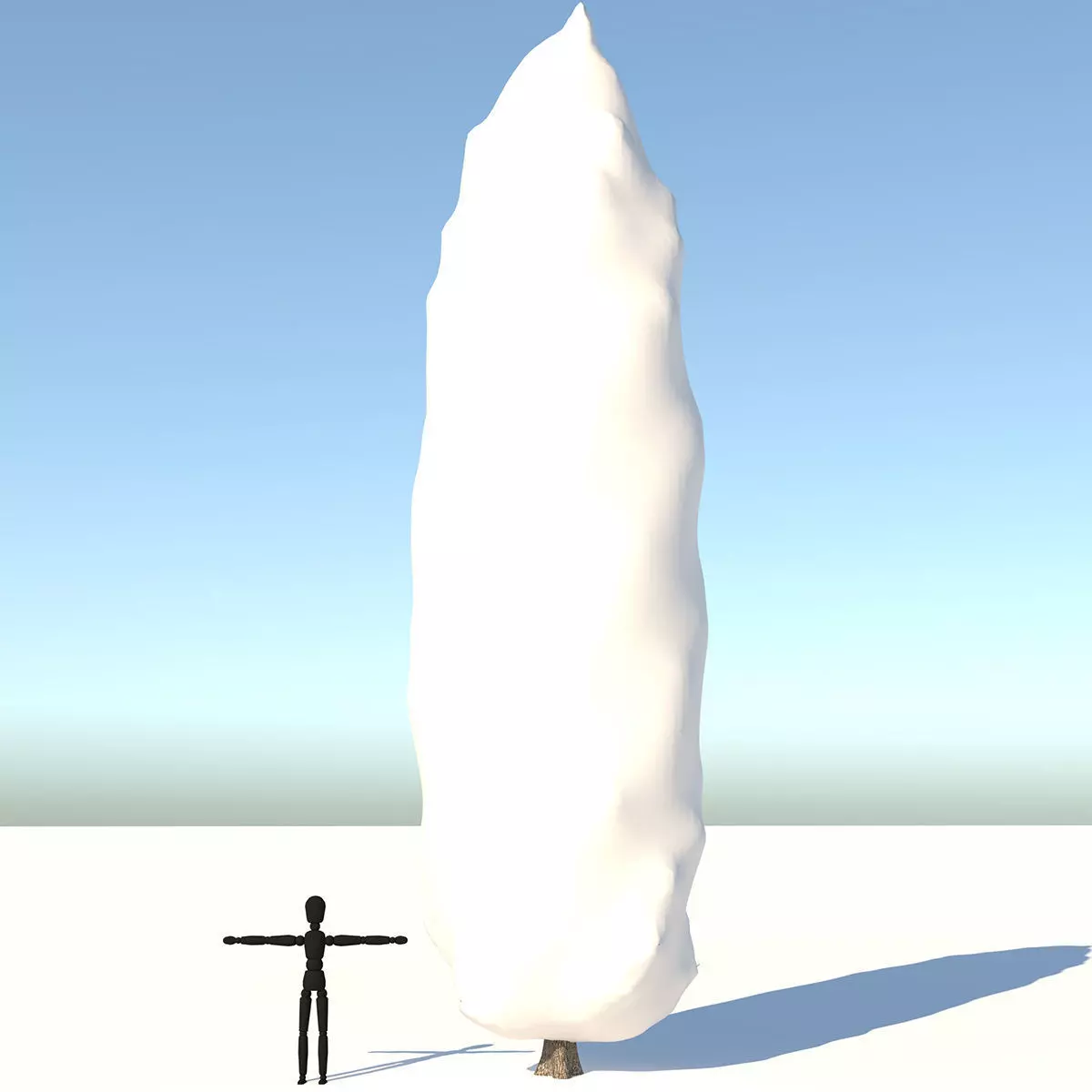 Tuscan Cypress Tree Low-poly 3D model_0