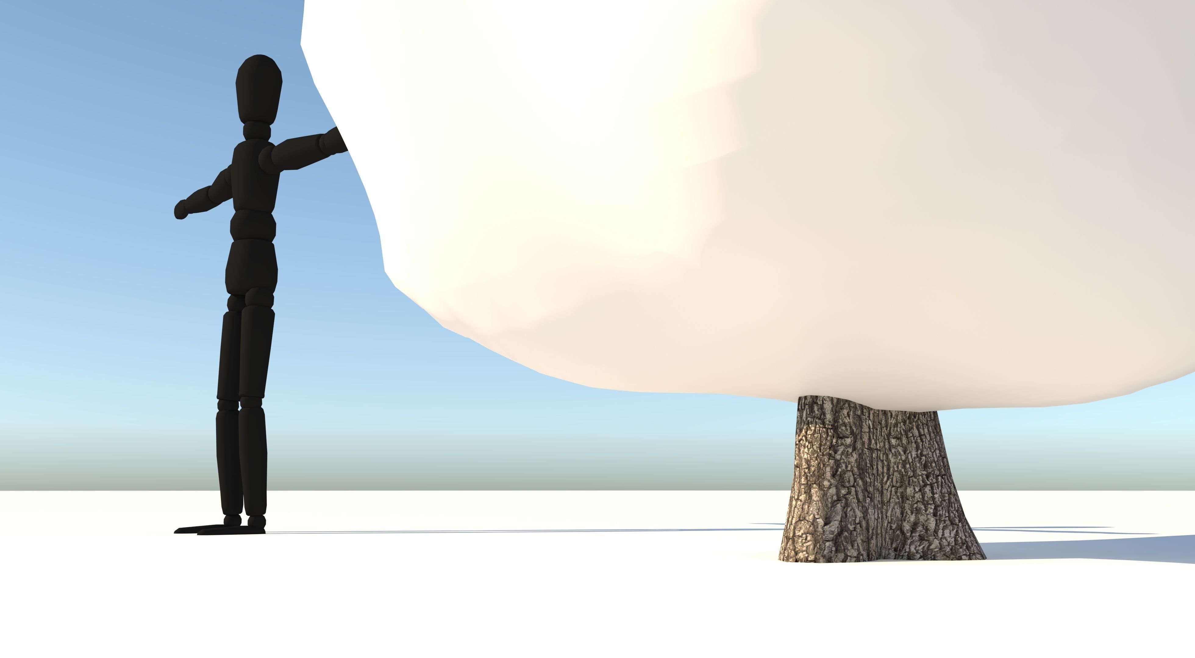 Tuscan Cypress Tree Low-poly 3D model_6