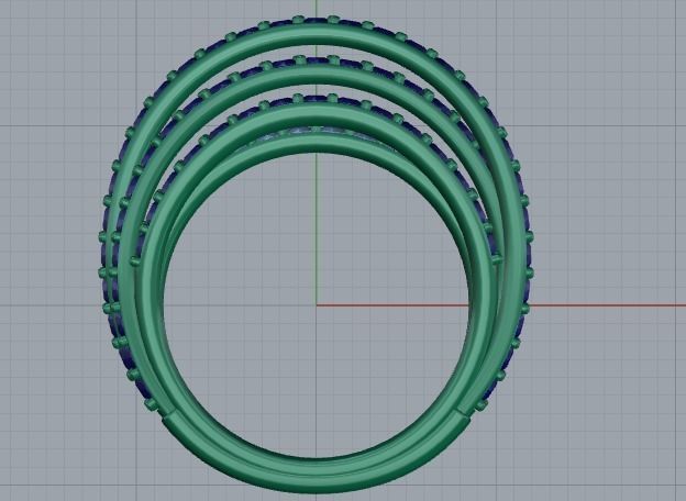 Grisogono ring 3D print model_5