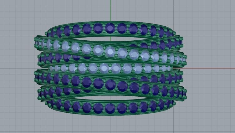 Grisogono ring 3D print model_8