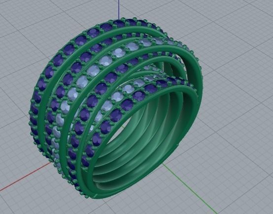 Grisogono ring 3D print model_9