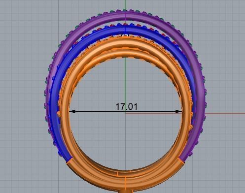 Grisogono ring 3D print model_3