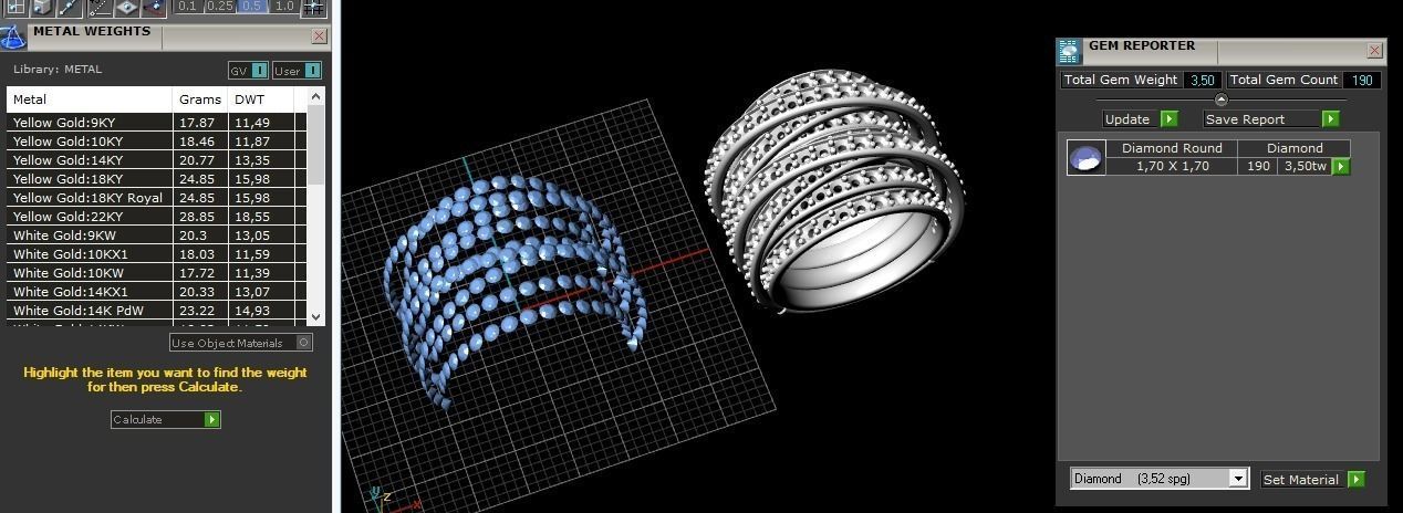 Grisogono ring 3D print model_10