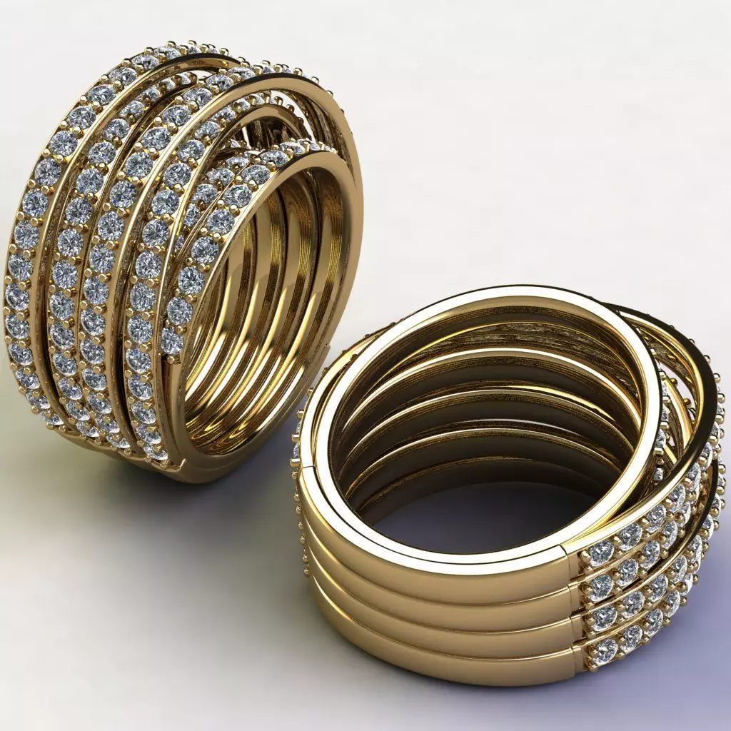 Grisogono ring 3D print model_0