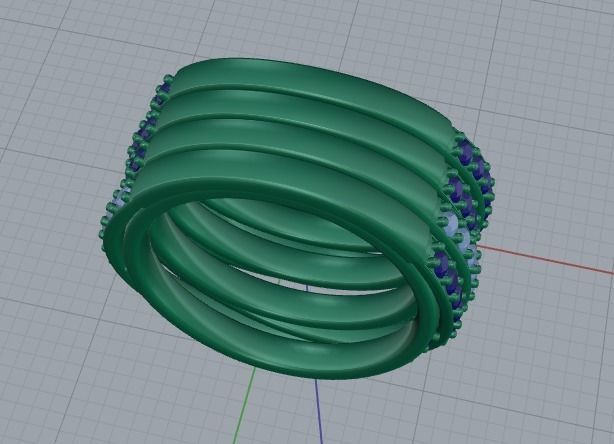 Grisogono ring 3D print model_7