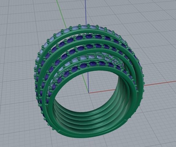 Grisogono ring 3D print model_6