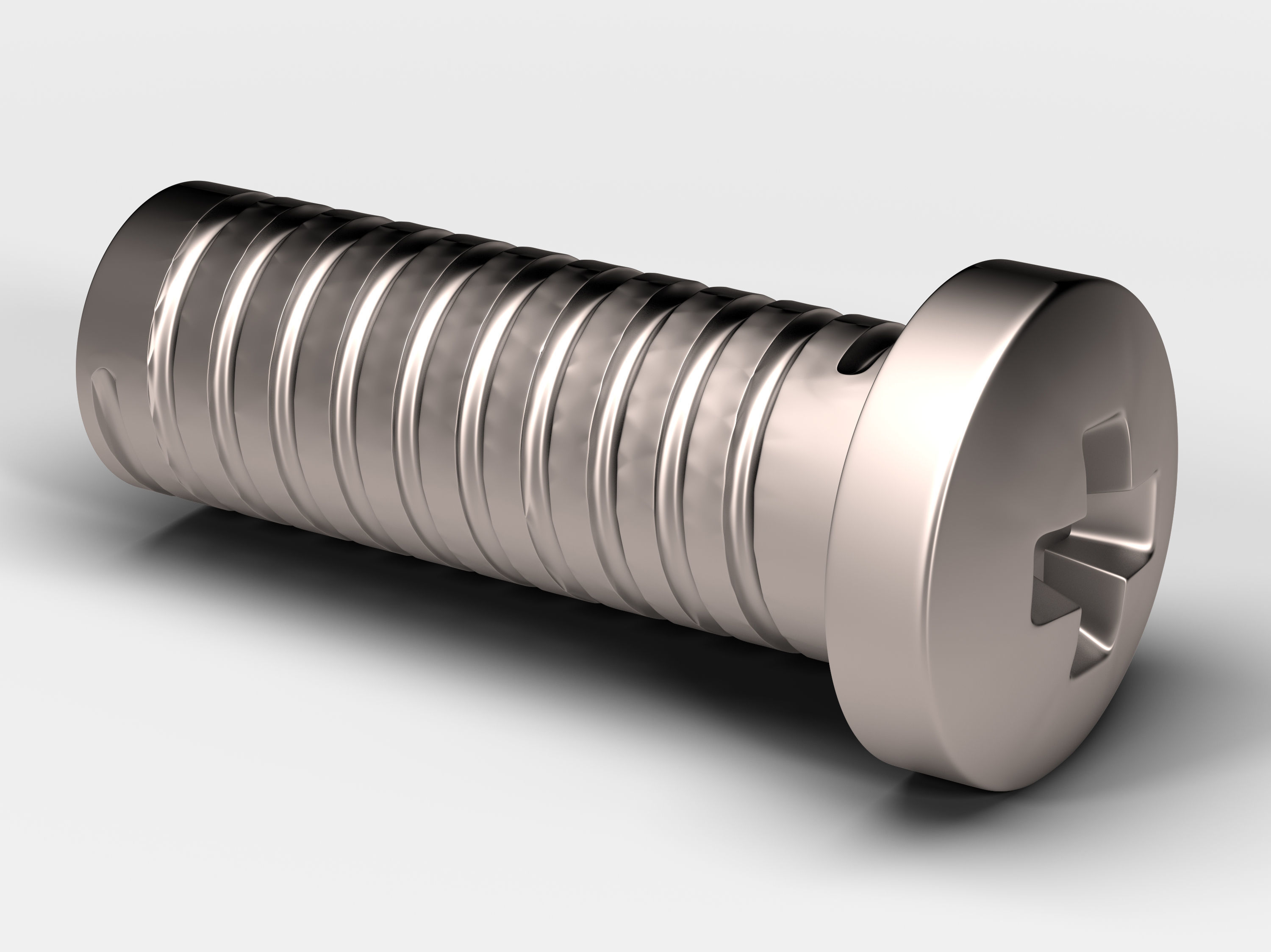 Star Screw Low-poly 3D model_3