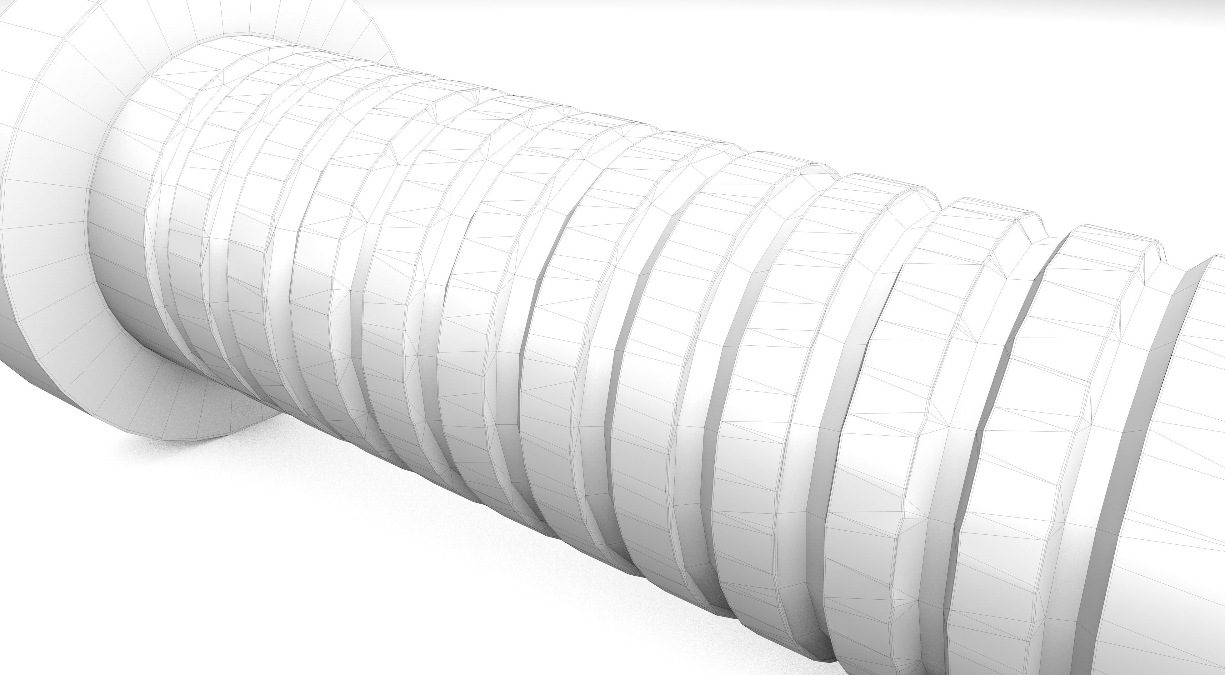 Star Screw Low-poly 3D model_9