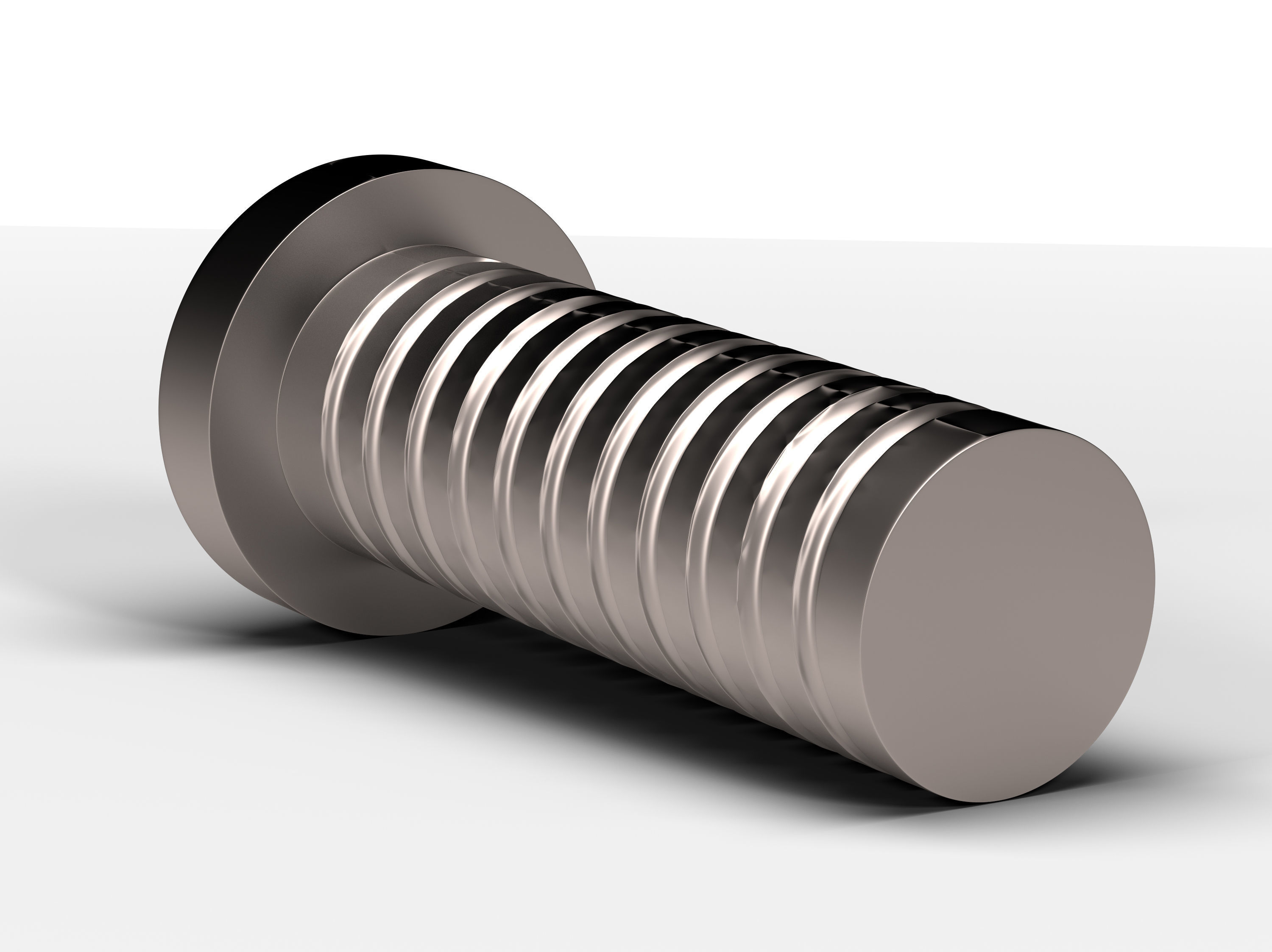 Star Screw Low-poly 3D model_4