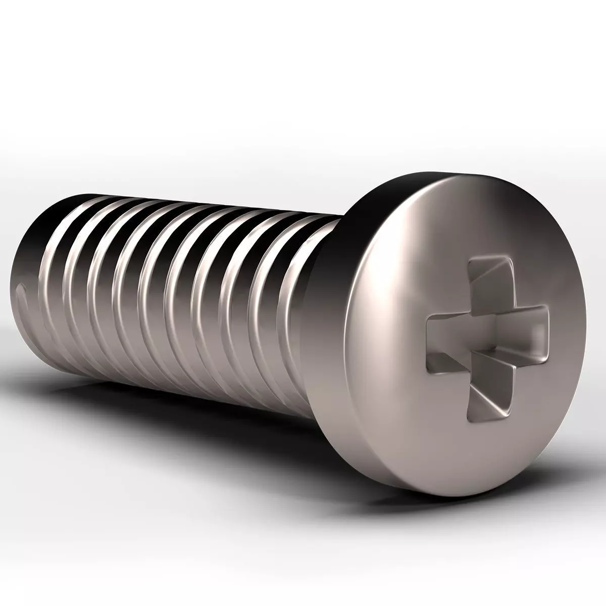 Star Screw Low-poly 3D model_0