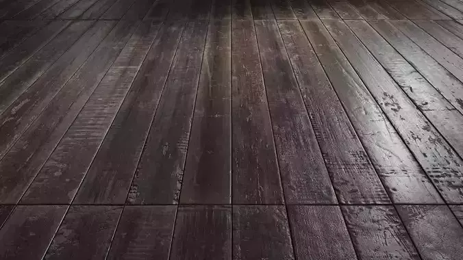 BabaParquet - PBR version Low-poly 3D model