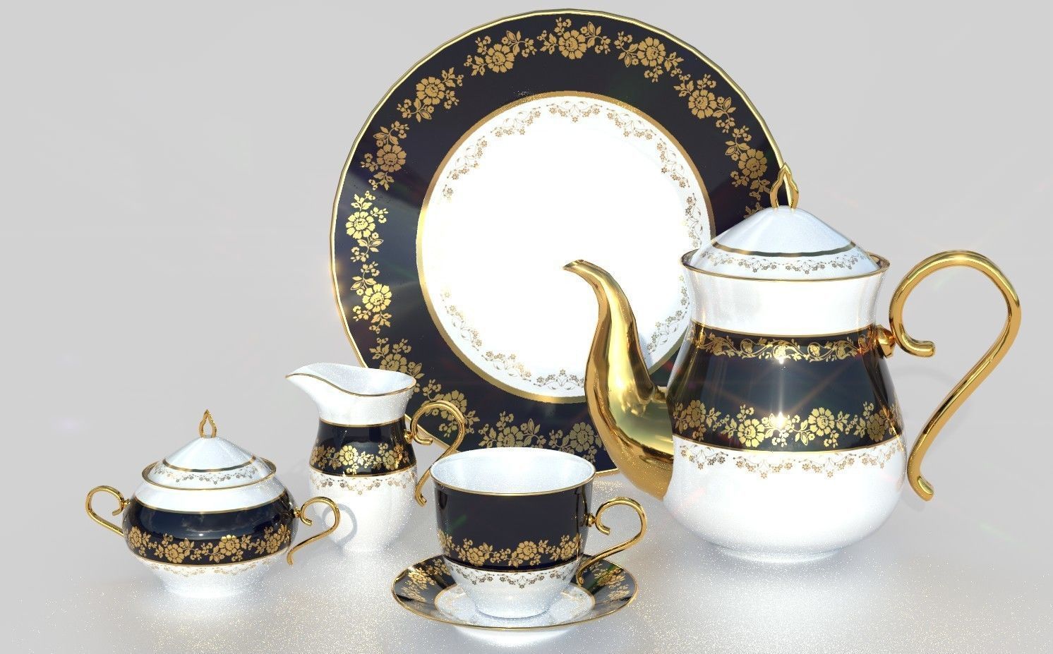 TEA SERVICE 3D model_1