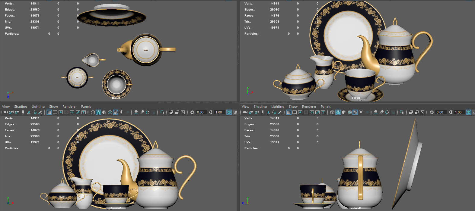 TEA SERVICE 3D model_12