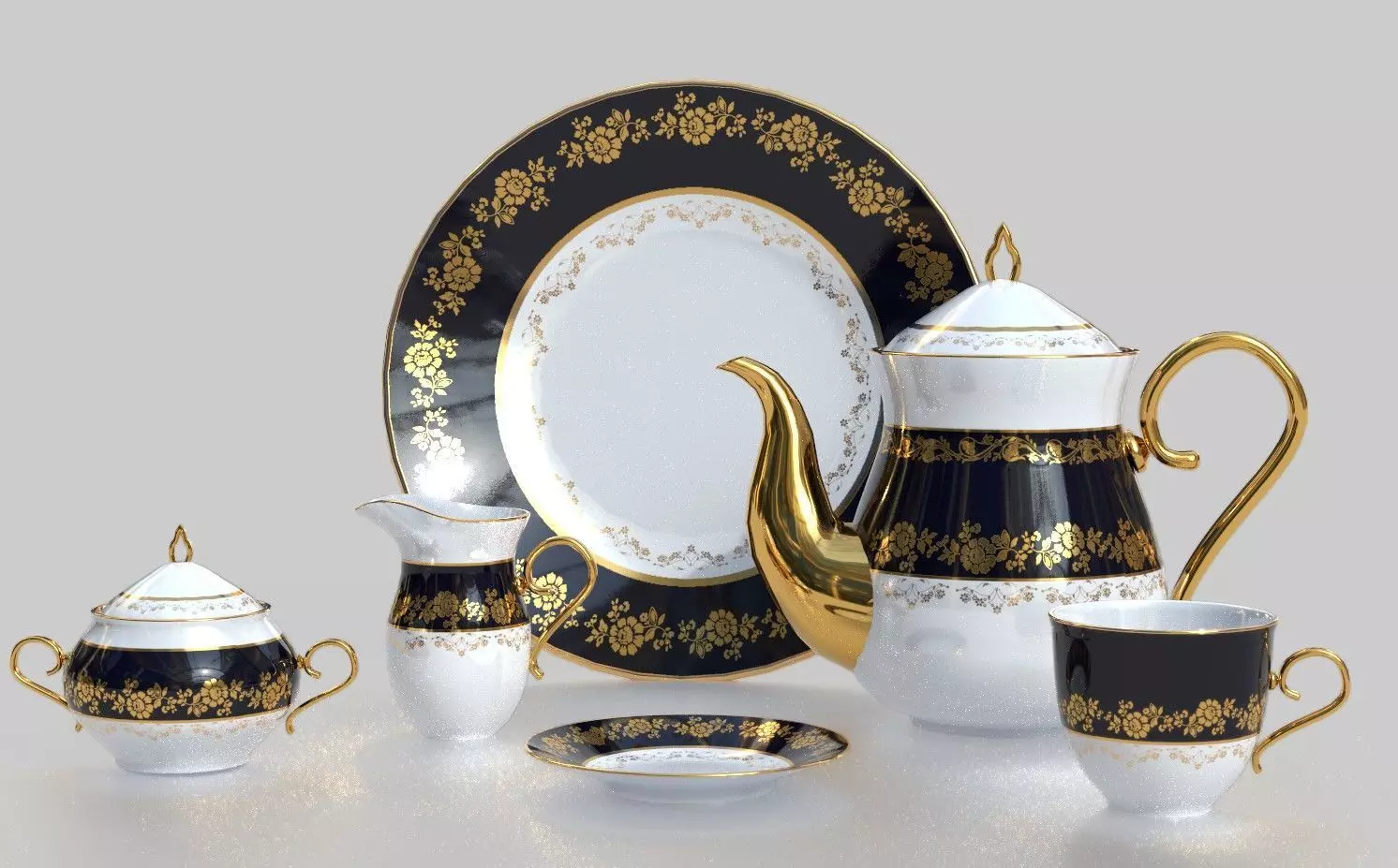 TEA SERVICE 3D model_0