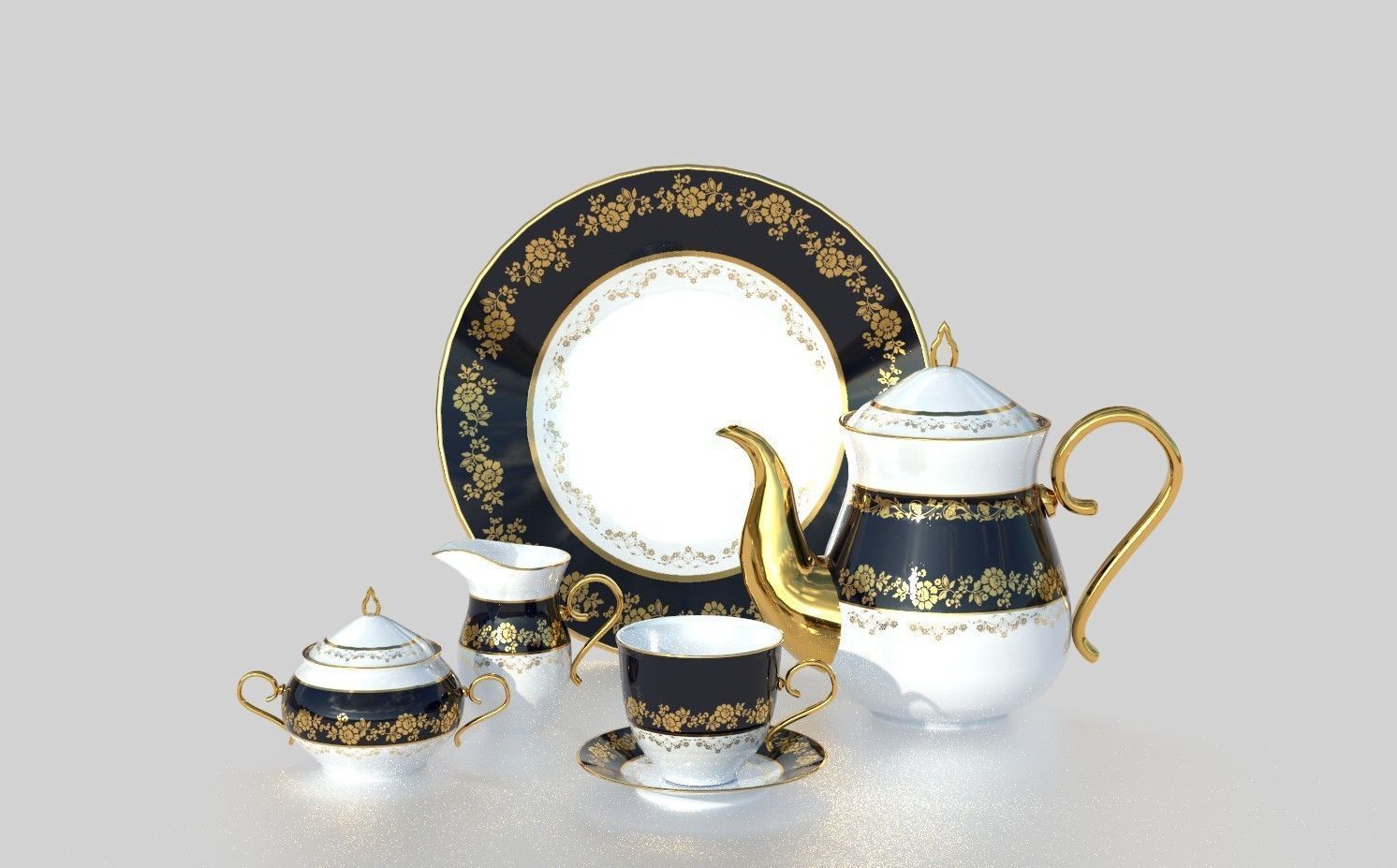 TEA SERVICE 3D model_2