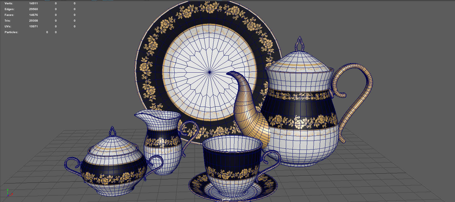 TEA SERVICE 3D model_11