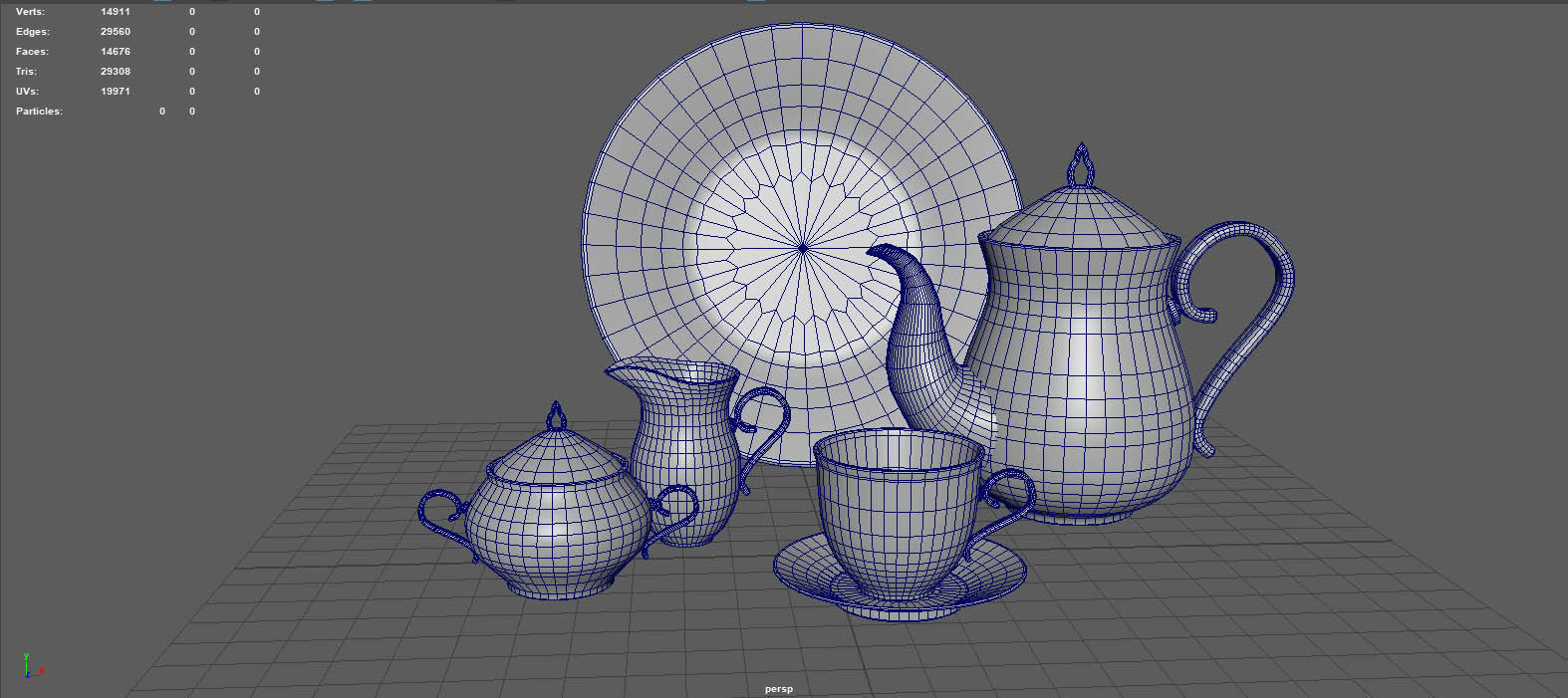 TEA SERVICE 3D model_10