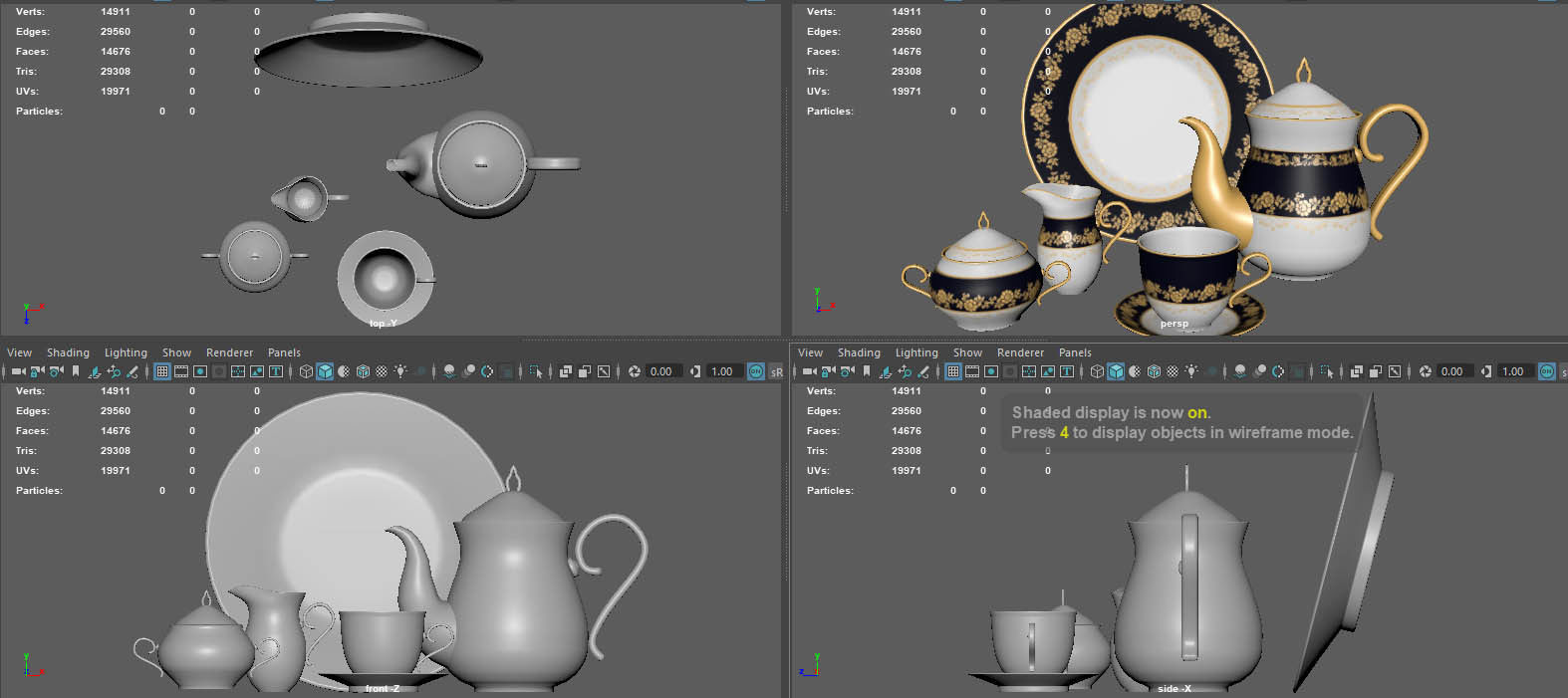 TEA SERVICE 3D model_13