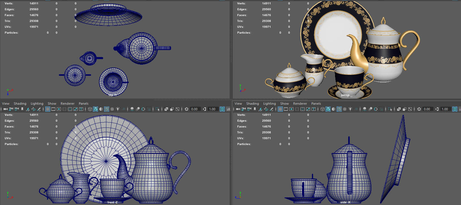 TEA SERVICE 3D model_14