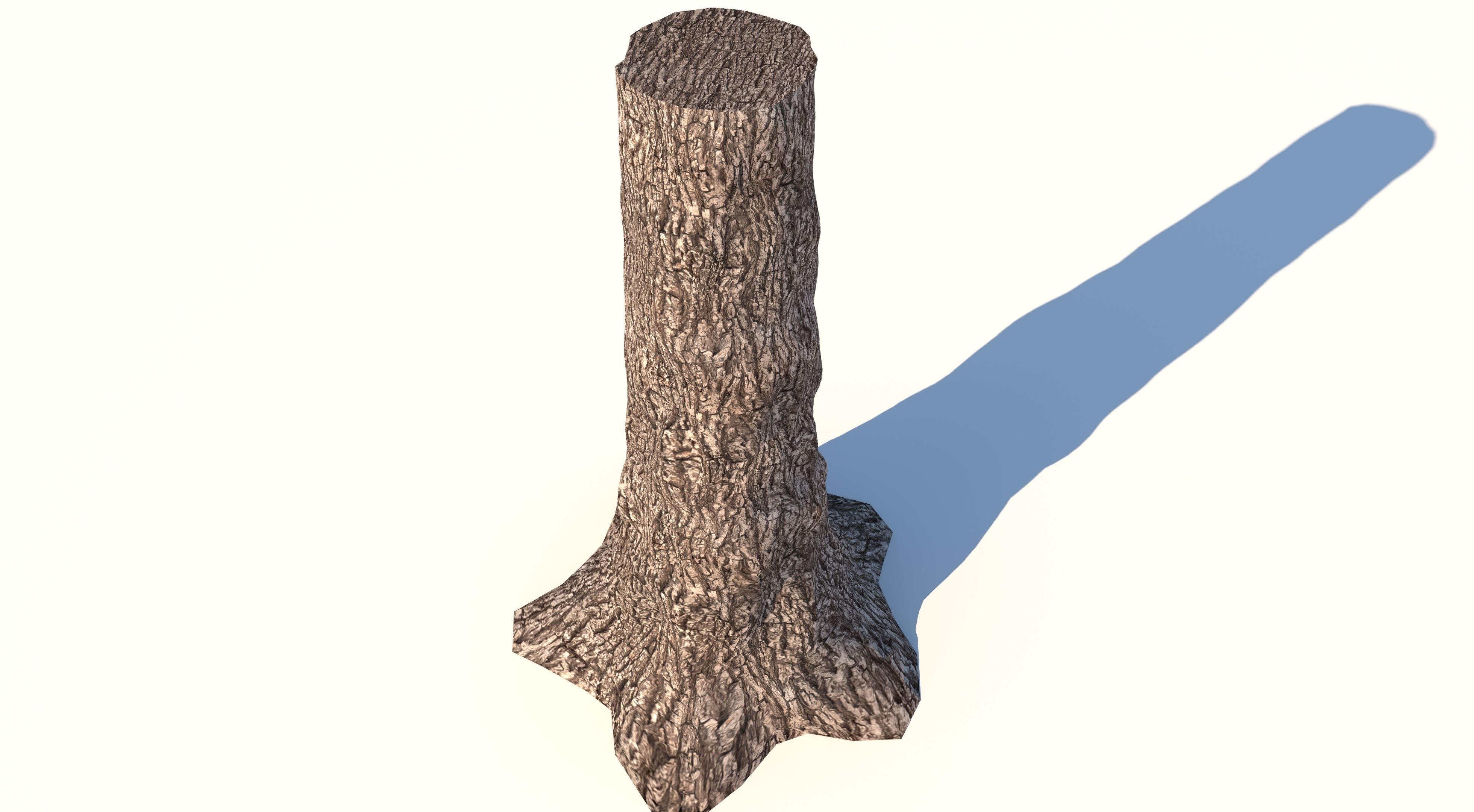Tree Billet  Low-poly 3D model_3