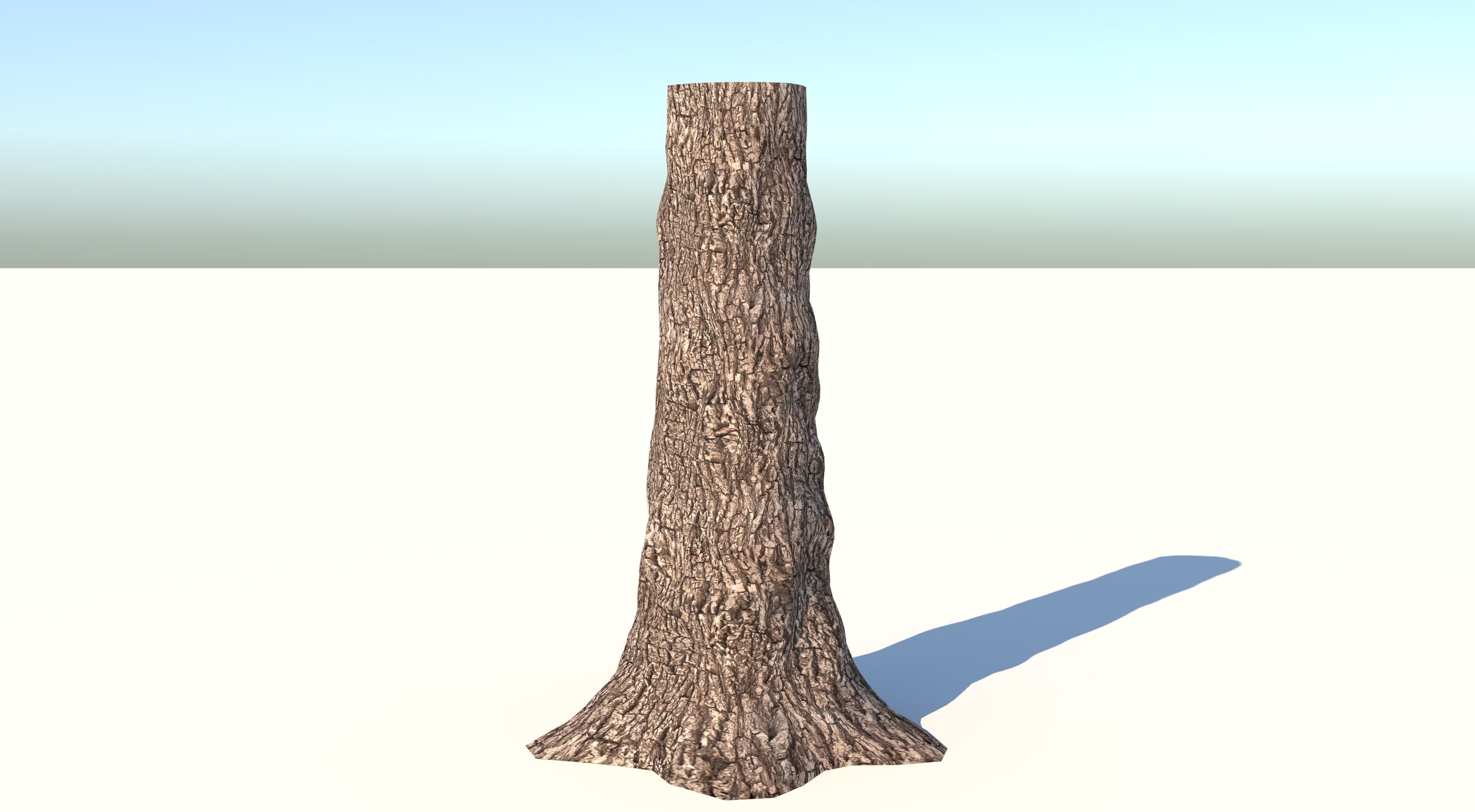 Tree Billet  Low-poly 3D model_1