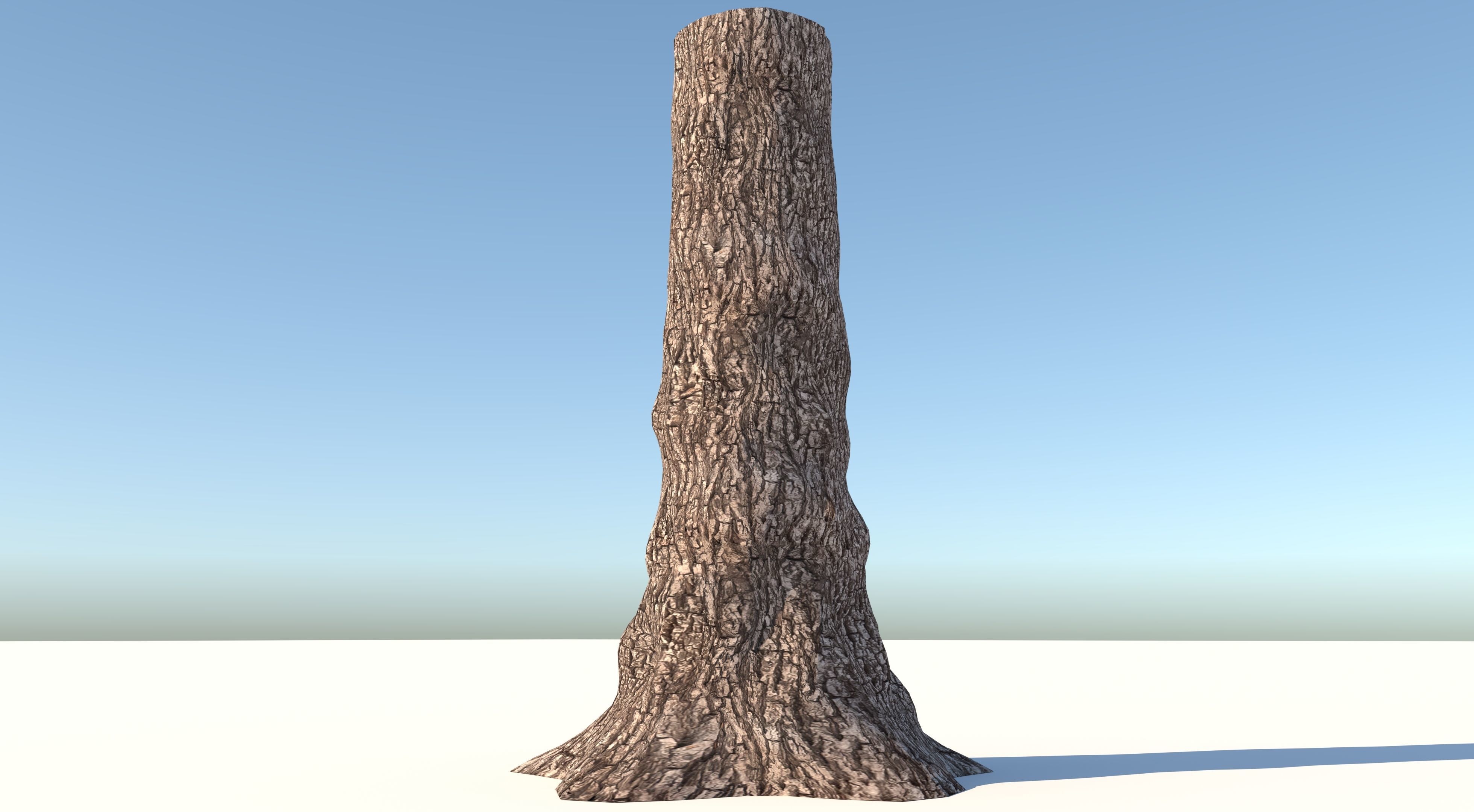 Tree Billet  Low-poly 3D model_2