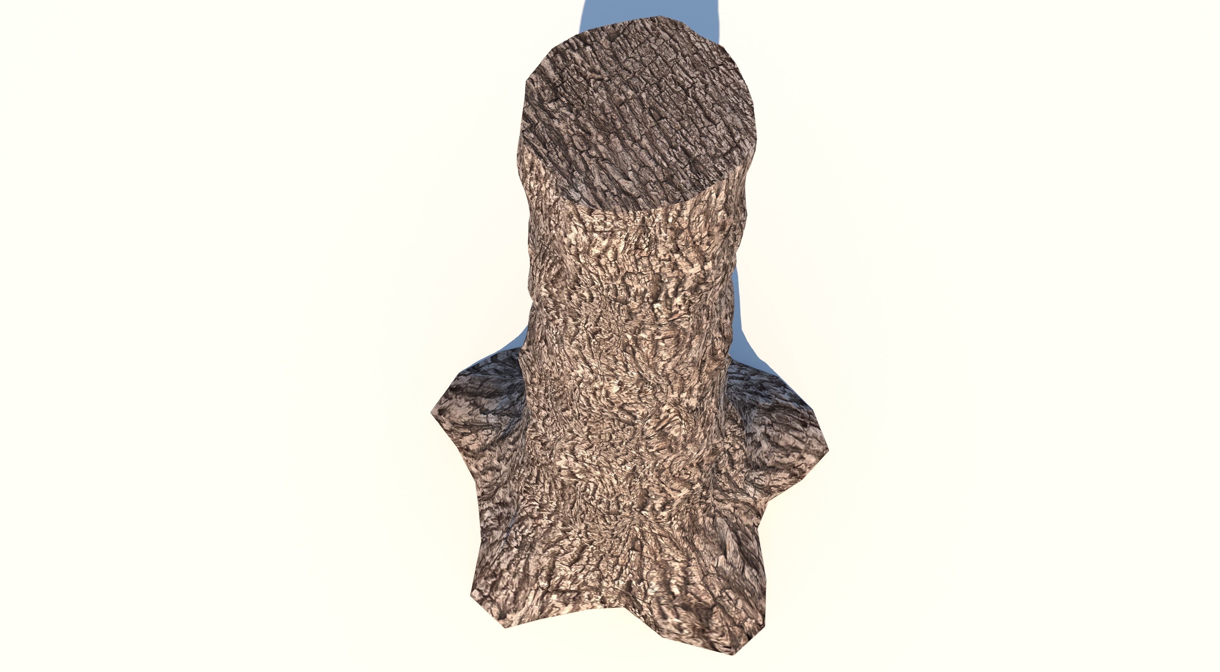 Tree Billet  Low-poly 3D model_6