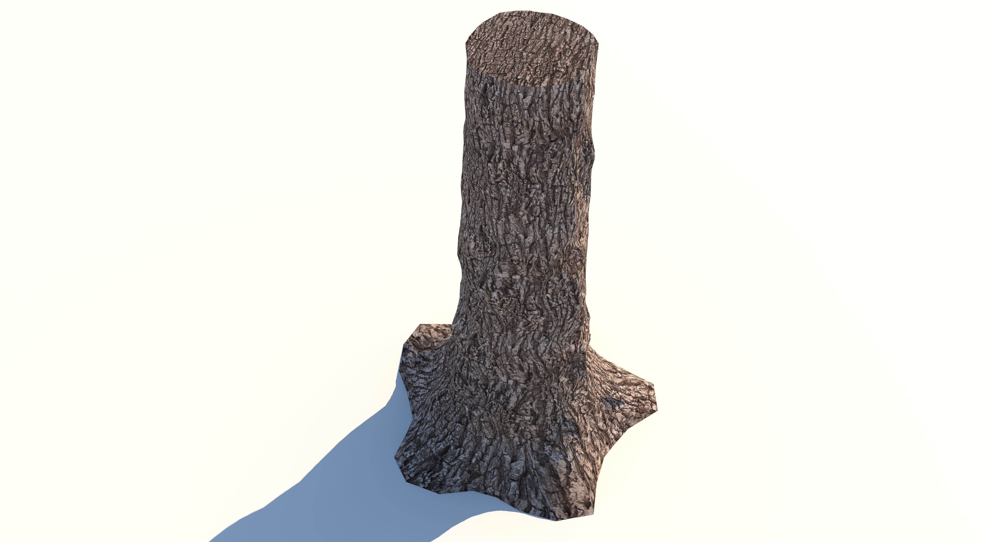 Tree Billet  Low-poly 3D model_7