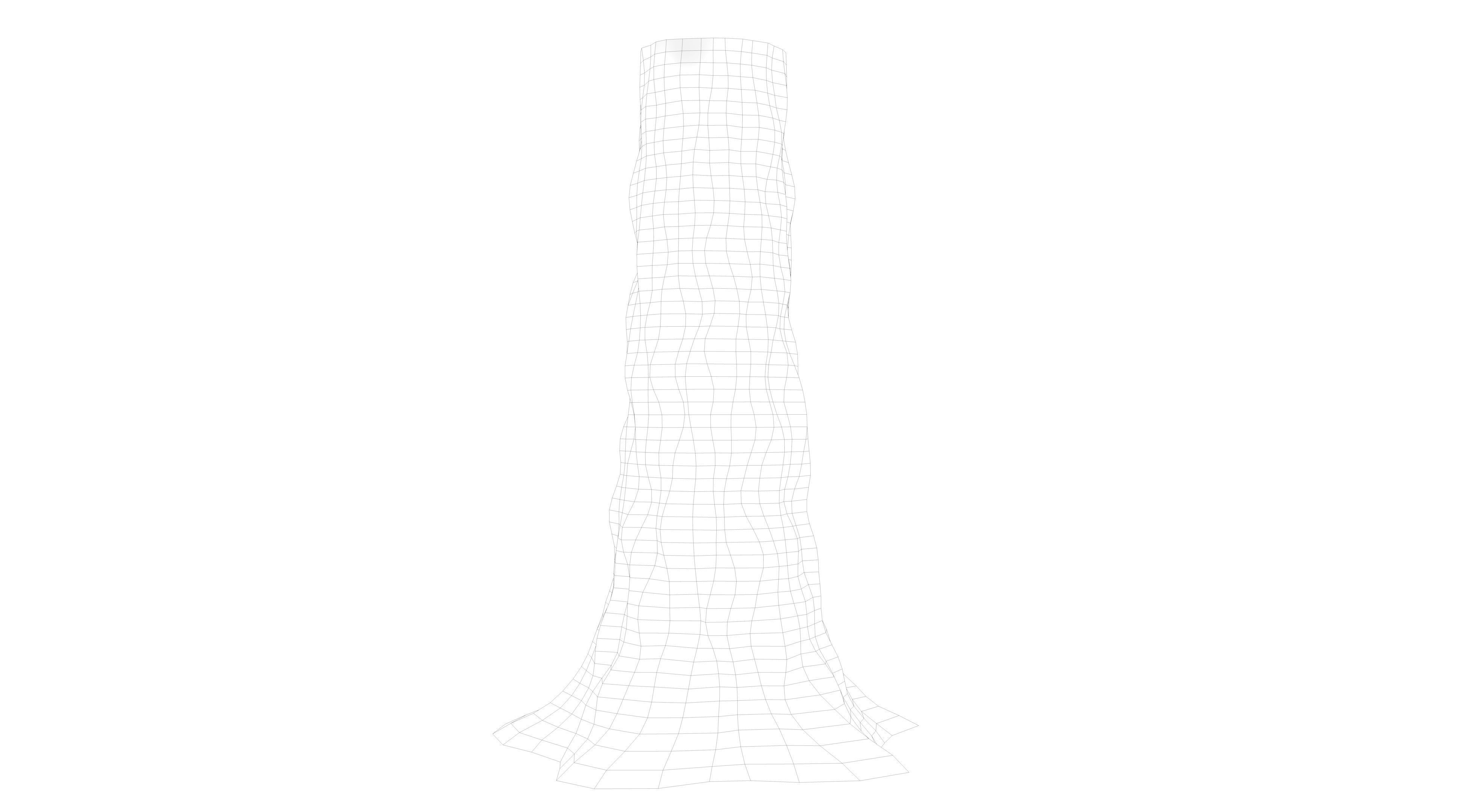 Tree Billet  Low-poly 3D model_10